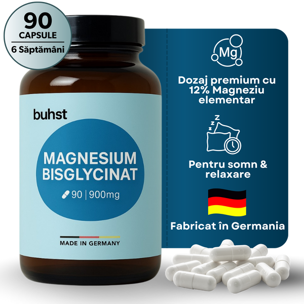 Magneziu Bisglicinat - 90 de capsule
