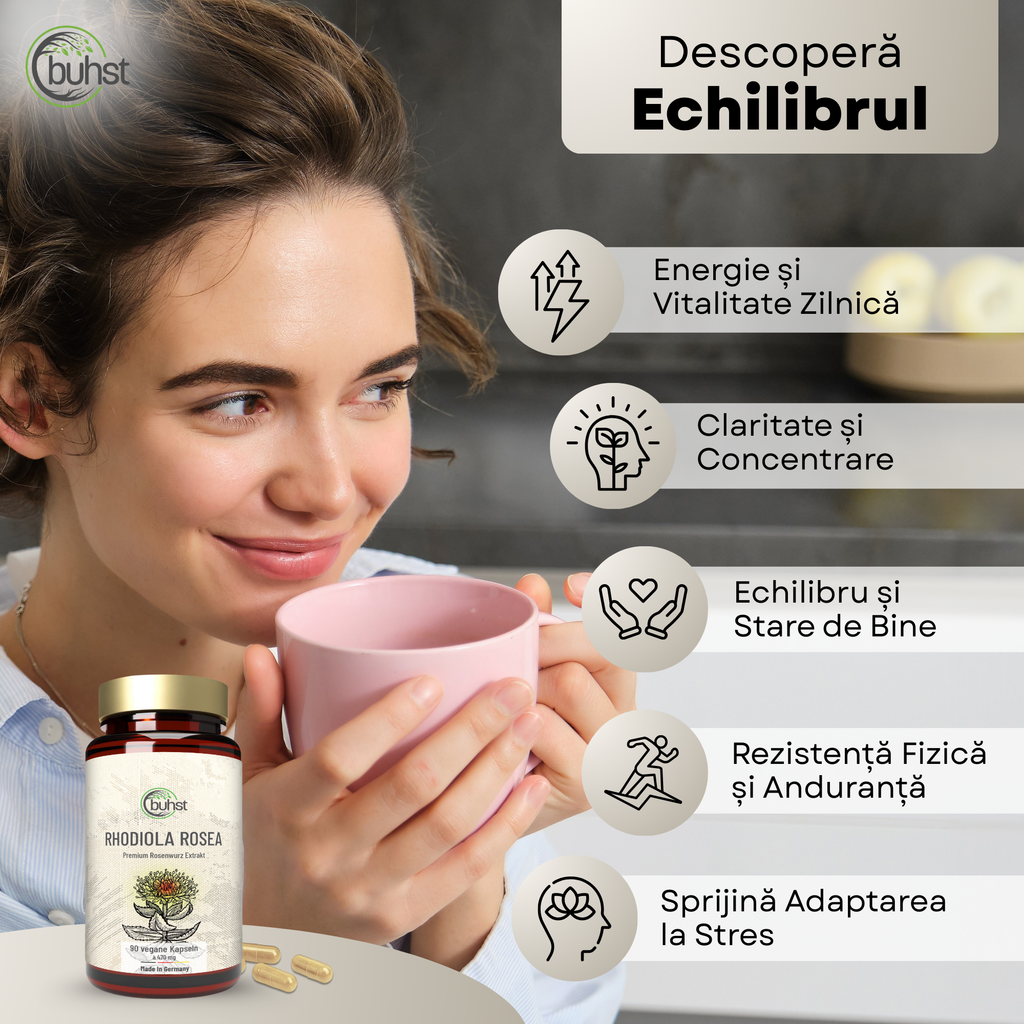 Rhodiola Rosea - 90 de capsule