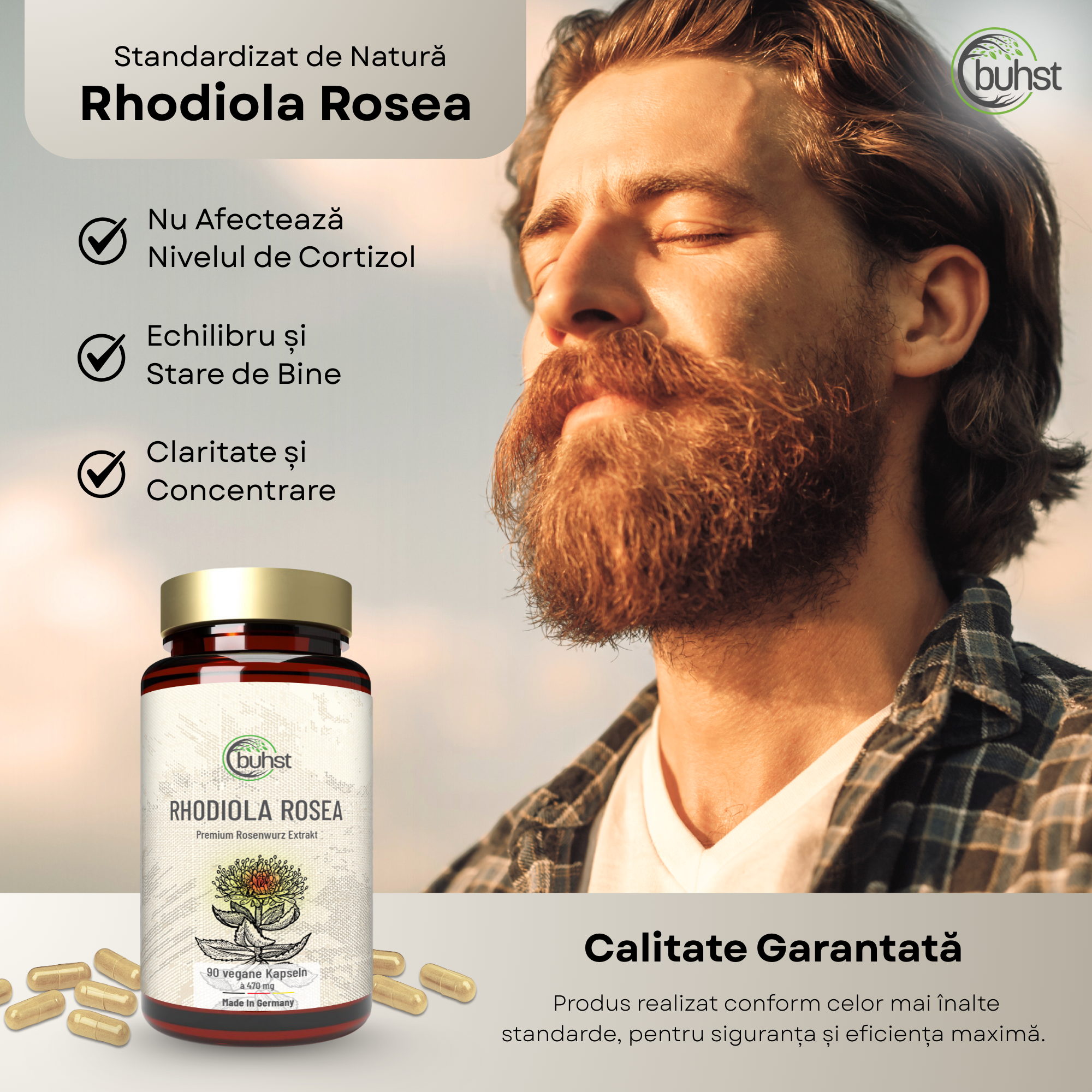 Rhodiola Rosea - 90 de capsule