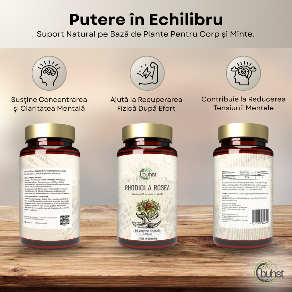 Rhodiola Rosea - 90 de capsule