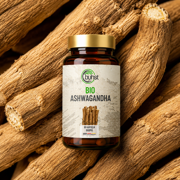 buhst Ashwagandha BIO 660mg | 90 Capsule (Dozaj Inalt) | Made in Germany