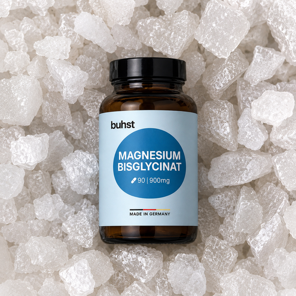 buhst Magneziu Bisglicinat 900mg | 90 Capsule (12% Magneziu Elementar) | Made in Germany